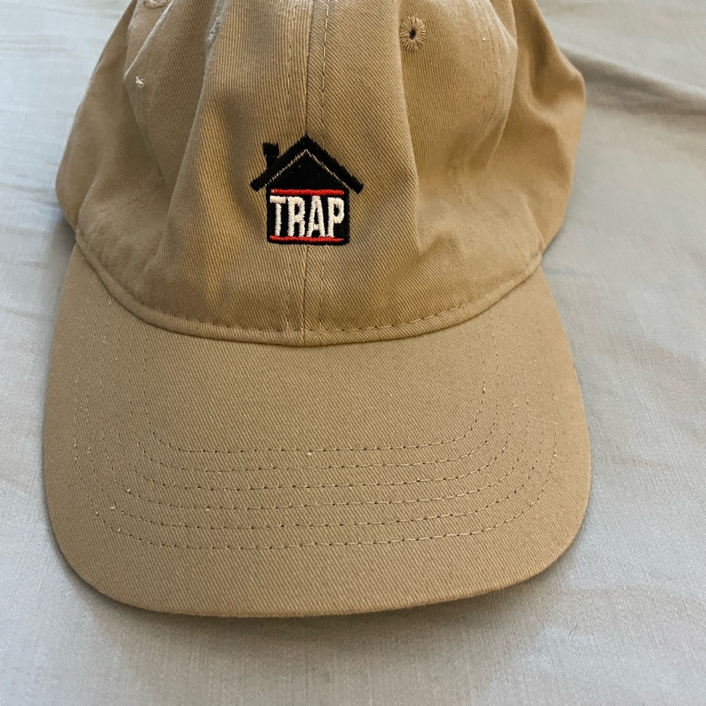 Tan “trap house” adjustable hat